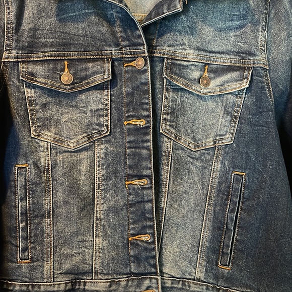Just USA dark denim Jean jacket 1X - Picture 7 of 7